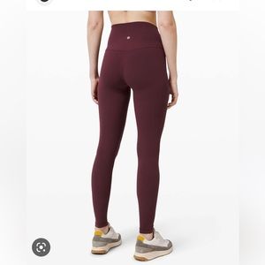 Lululemon align pant 28 in cassis size 8
